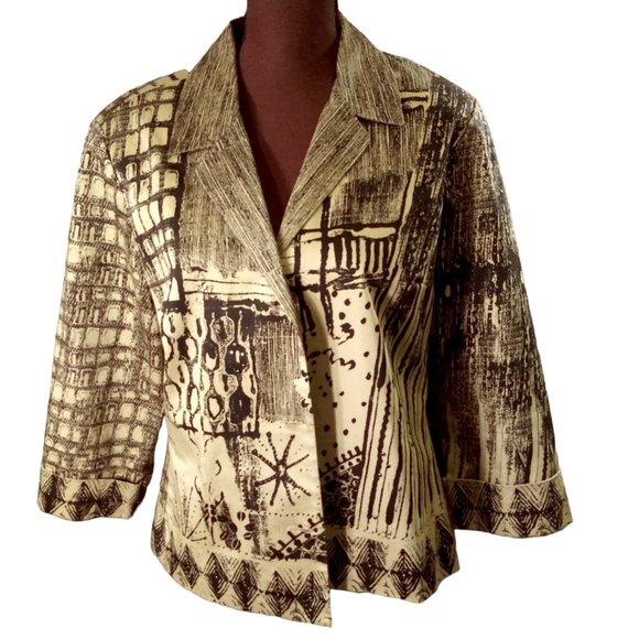 Nancy Bolen City Girl Jacket, Vintage Jacket, Size Large Jacket, Plus Size Top - Picture 1 of 11